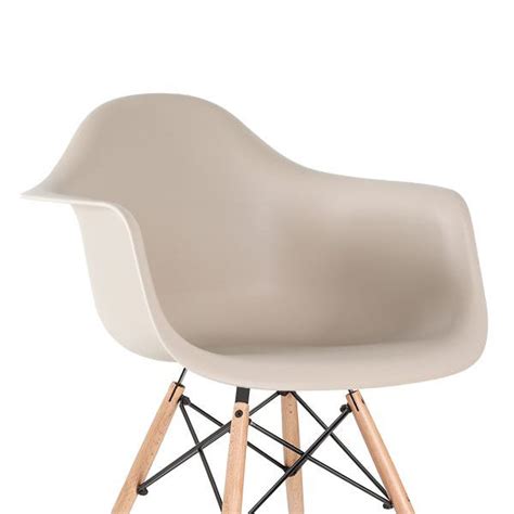 Kit Cadeiras Charles Eames Eiffel Braços Daw Nude Bege