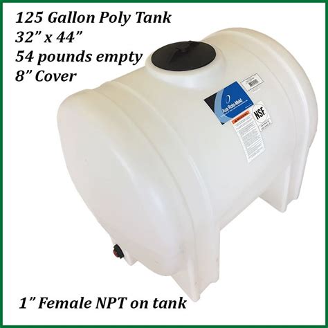 125 Gallon Horizontal Poly Storage Tank Roth Sugar Bush