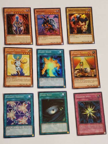 Yu Gi Oh TCG Lot Of 9 Holographic Holo Foil Cards Limited Ed Super