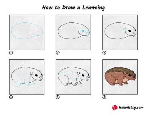 How To Draw A Lemming Helloartsy