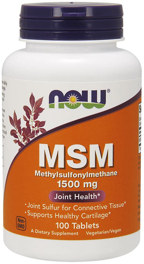 Glucosamine And Msm Vegetarian Joint Health Now