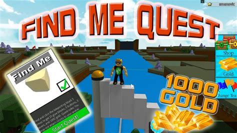 Build A Boat For Treasure How To QUEST FIND ME YouTube