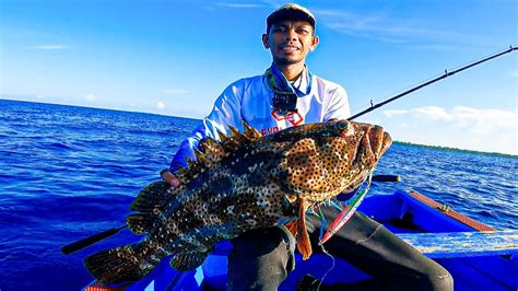 Mancing Jigging Spot 80 Meter Kerapu Bakau Babon Full Strike YouTube