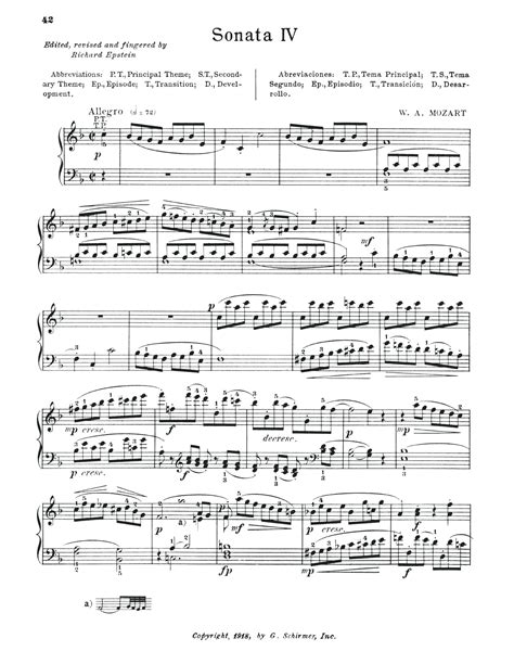 Sonata In F Major K 533 By Wolfgang Amadeus Mozart Sheet Music For