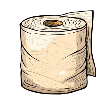 Cartoon Doodle Of A Toilet Roll Cartoon Toilet Roll PNG Transparent