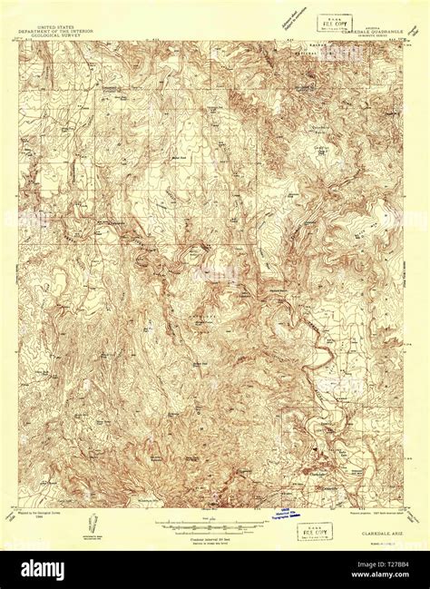 Map Of Clarkdale Hi Res Stock Photography And Images Alamy