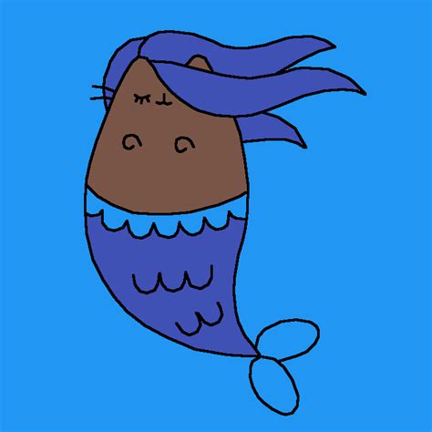 Pixilart - Mermaid Pusheen by Tyu1forever