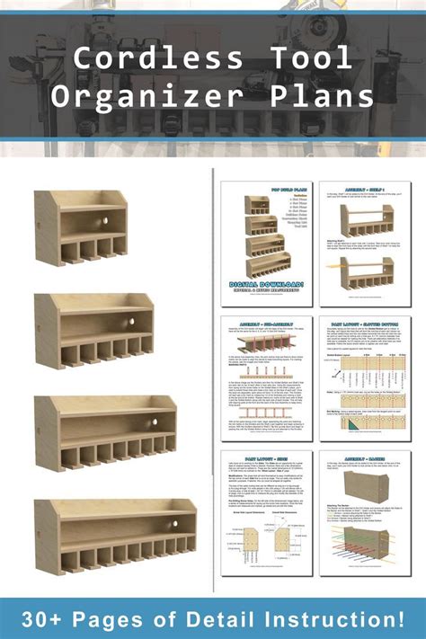 If you're looking for the perfect DIY project to get your shop and tools organized, these PDF ...