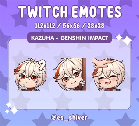 Genshin Impact Kazuha Question Mark Emote Twitch Discord Off