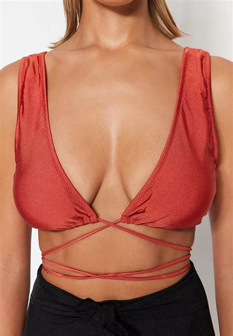 Buy Trendyol Tie Triangle Bikini Top Online Zalora Malaysia