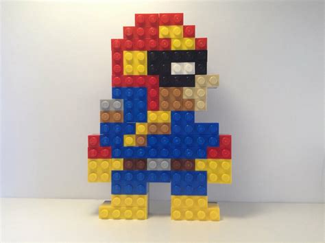 Lego Smm Captain Falcon Pixel Art Inspired By Gem Jim Blueinfrno