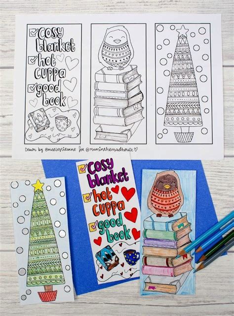 Winter Colouring Bookmarks Mum In The Madhouse Coloring Bookmarks