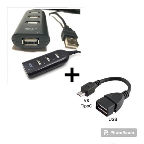 Kit Mobilador Hub Portas Usb Adaptador Otg Tipo C Micro Usb