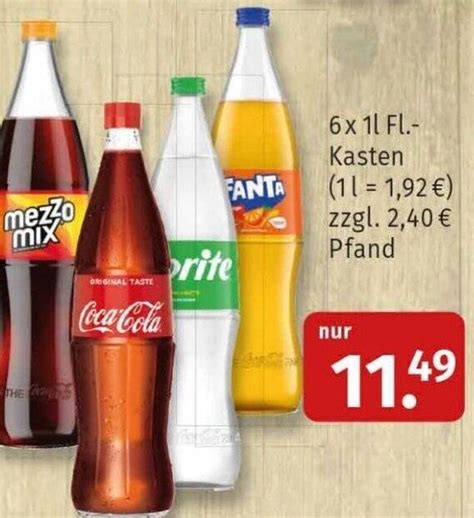 Coca Cola Fanta Mezzo Mix Sprite X L Fl Kasten Angebot Bei Markgrafen