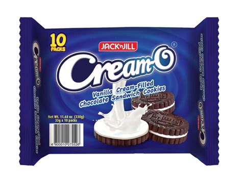 Cream O Vanilla Cream- Filled Chocolate Sandwich Cookies E Sandwich Cookies Nutrition Facts ...