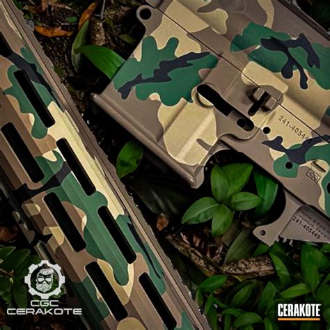 Ar 15 M81 Woodland Camo Cerakote