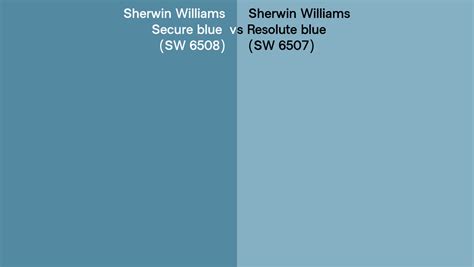 Sherwin Williams Secure Blue Vs Resolute Blue Side By Side Comparison