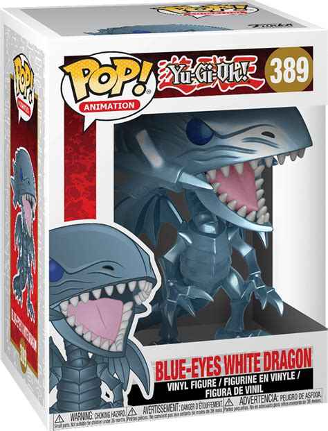 Funko Pop! Animation: Yu-Gi-Oh! - Blue-Eyes White Dragon Vinyl Figure ...