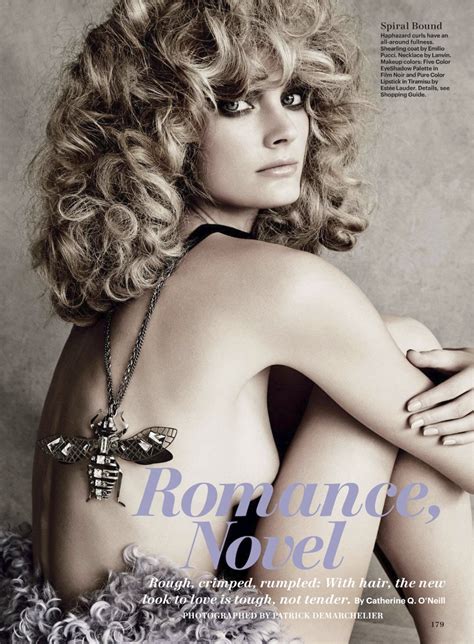 Romance Novel Constance Jablonski By Patrick Demarchelier For Allure