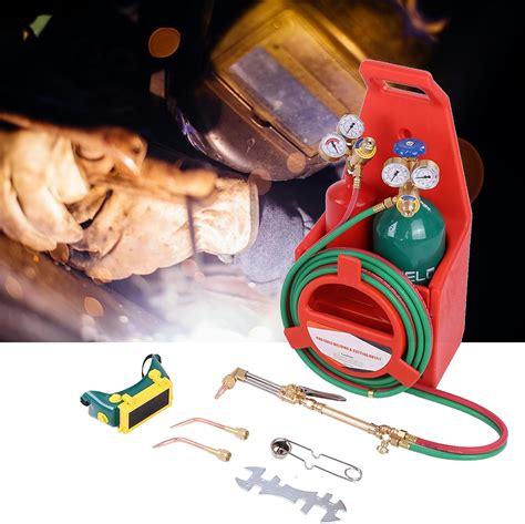 Portable Oxy Acetylene Torch Kitprofessional Oxygen And Acetylene Tankslong Pipe Brass Nozzle