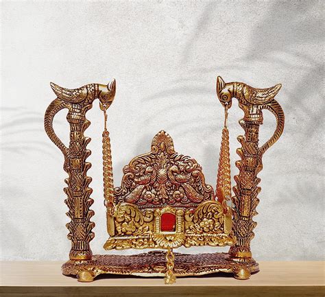 Buy Tribhu Creations Krishna Jhula Metal Swing Laddu Gopal Jhula