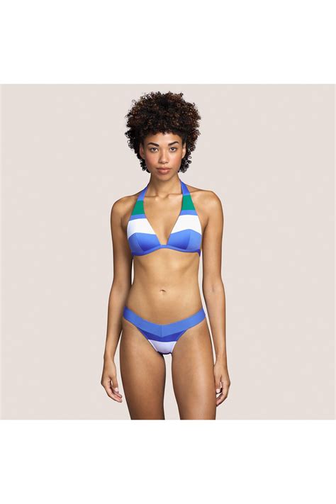 Bikini Triangulo Azul Con Relleno Andres Sarda Con Descuentos Compra