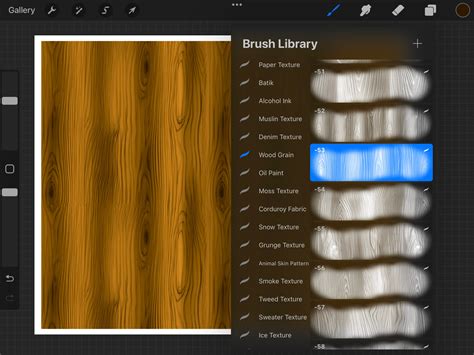 100 Wood Grain Procreate Texture Brushes Wood Grain Texture For