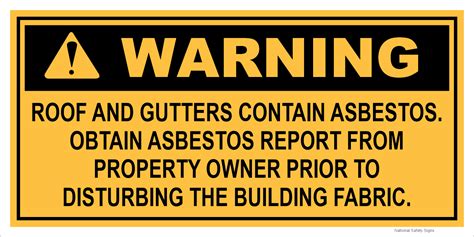 Asbestos Warning Sticker Australian Store