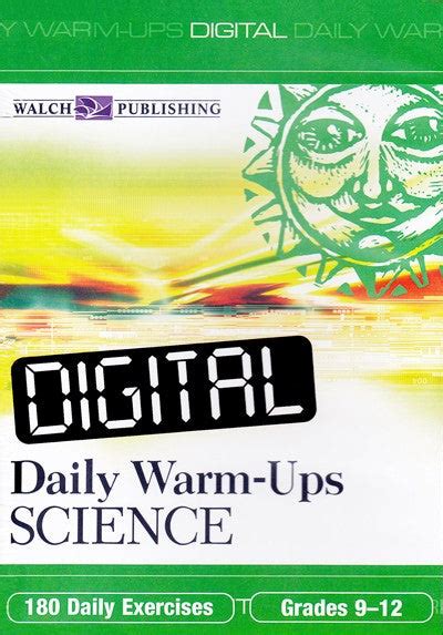 Digital Daily Warm Ups Science Grades 9 12 Cd Science E Book Science Digital Textbook Cd