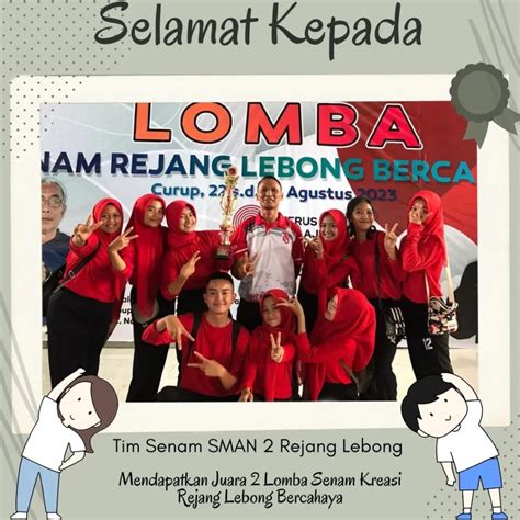 Sman Rejang Lebong Juara Lomba Senam Kreasi Rejang Lebong Bercahaya