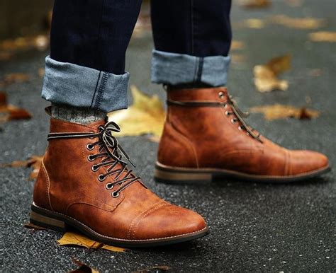 High Quality British Boots Men Leather Boots Mens Boots Fashion