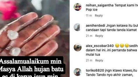 Fenomena Hujan Es Guyur Sejumlah Daerah Begini Penjelasan Bmkg