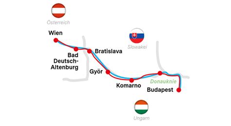 Donauradweg 3 Länder Tour Kat B Wien Bratislava Budapest OÖ