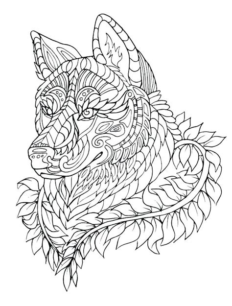 Anime Wolf Coloring Pages at GetDrawings | Free download