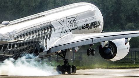 Airbus A350 Near Vertical Takeoff And Great Visual Approach Ila 2018