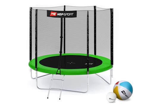 Батут Hop-Sport 8ft 244cm с Внешней Сеткой Зеленый — Купить Недорого на ...