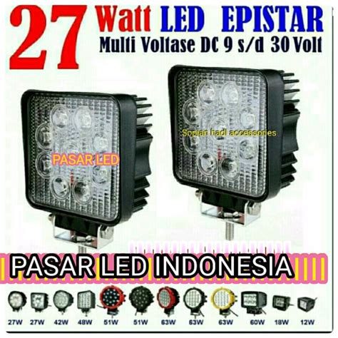 Jual Lampu Tembak Sorot Led 9 Epistar 27W KOTAK BODI TEBAL Di Lapak