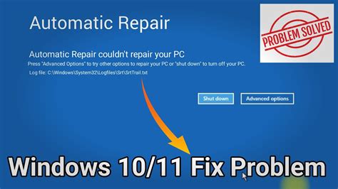 Automatic Repair Couldn T Repair Your Pc Windows In Hindi