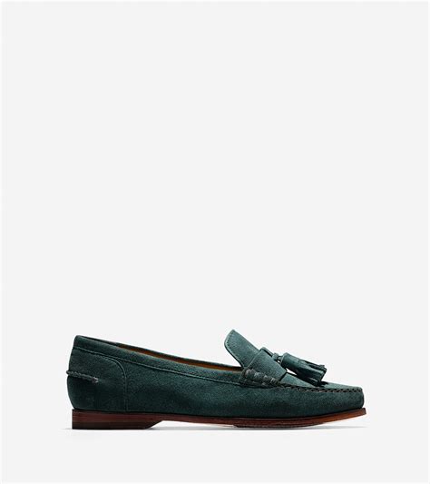 Cole Haan Womens Pinch Grand Tassel Loafer In Green Lyst