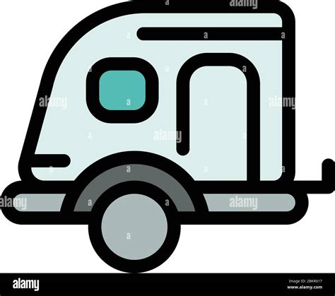 Caravan Trailer Icon Outline Caravan Trailer Vector Icon For Web