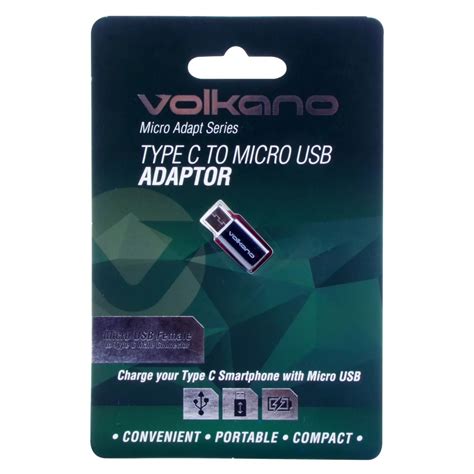 Volkano Micro Adapt Series Usb Type C To Micro Usb Adaptor Mikrotech