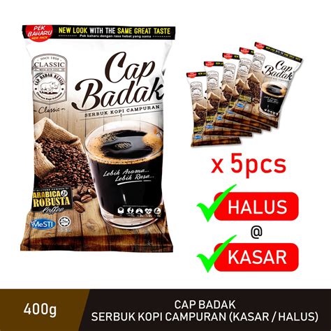 Kopi Cap Badak Classic Serbuk Kopi Campuran 400g Shopee Malaysia