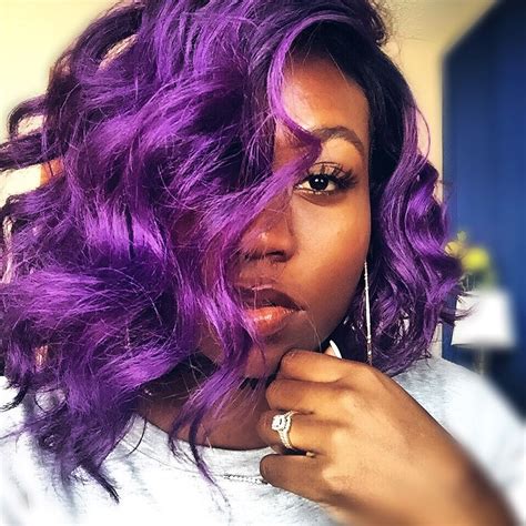 Black Women With Purple Hair