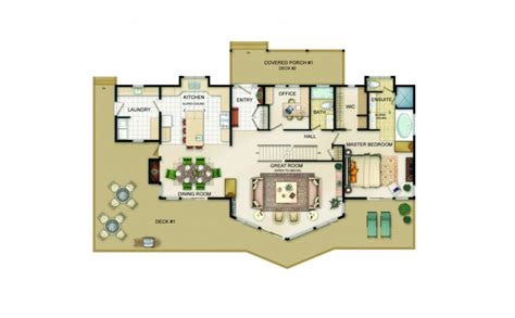 Invermere MKVI Floor Plan Main Level JayWest Country Homes