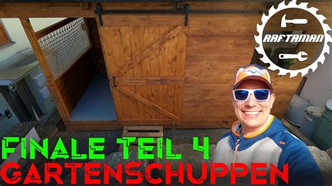 Gartenschuppen DIY Tutorial Finale Teil 4 YouTube