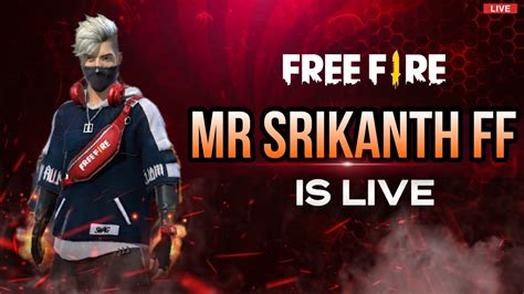 Free Fire Telugu Live Mr Srikanth Ff Is Live Telugu Gaming Live