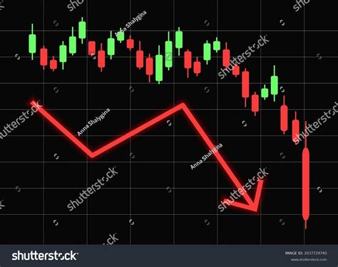 Collapce Crypto Market Crypto Currency Chart Stock Vector Royalty Free