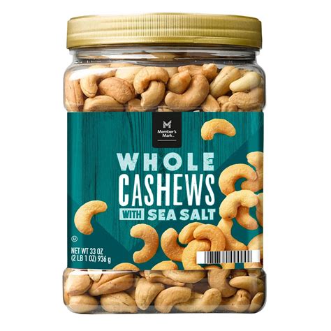 Member S Mark Roasted Whole Cashews With Sea Salt 33 Oz EBay