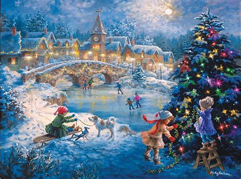 Free Download Christmas Nicky Boehme Ice Tree Children Art