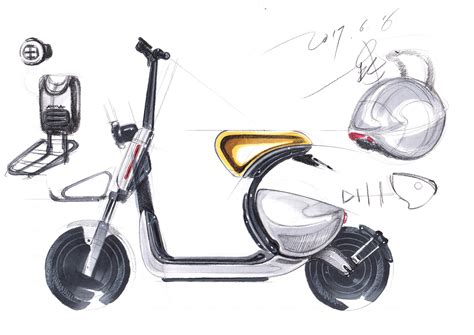 Electric Scooter Sketch On Behance